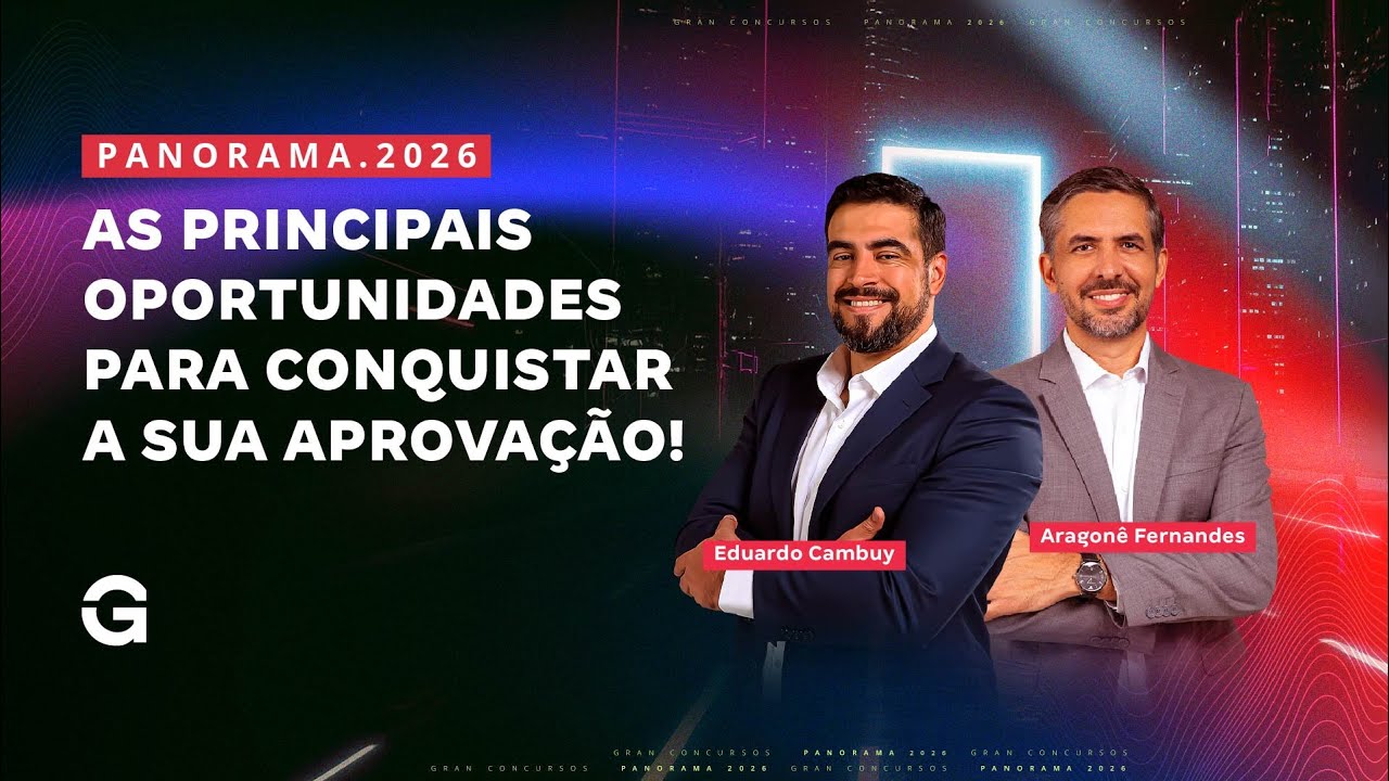 Panorama dos Concursos 2026 | As principais oportunidades para conquistar a sua aprovação!