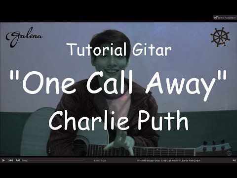 5 menit belajar gitar one call away charlie puth