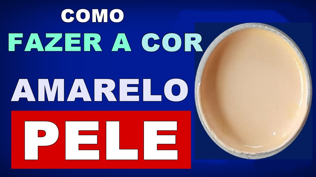 Cor Amarelo Pele - Mistura de cores com tintas acrílicas