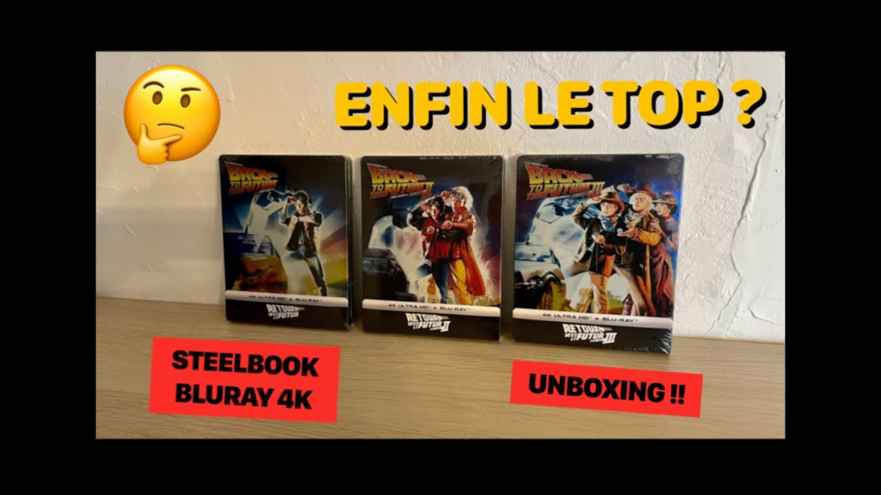 TRILOGIE RETOUR VERS LE FUTUR STEELBOOK BLURAY 4K. PETAGE DE PLOMB SUR LA RÉCEPTION 😤😤