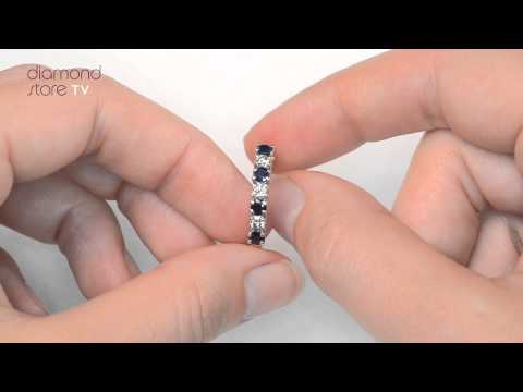 N4374 - Sapphire And Diamond Ring In 18K Gold