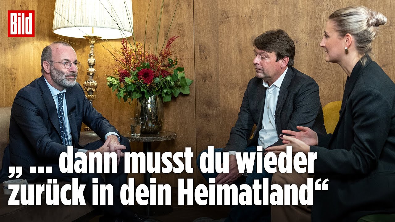 CSU-Vize Manfred Weber über Abschiebungen nach Syrien | BILD TALK - Clips
