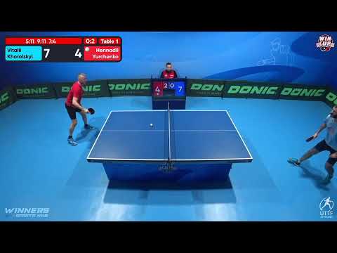 13:00 Vitalii Khorolskyi 1-3 Hennadii Yurchenko West 1 WIN CUP 11.10.2022 | TABLE TENNIS WINCUP