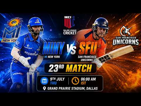 MINY vs SFU Prediction 😱 Playoff Race Gets INTENSE! | MLC 2026 23rd Match | Who Will Win?