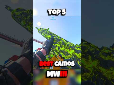 THE TOP 5 BEST CAMOS IN MW3 #shorts