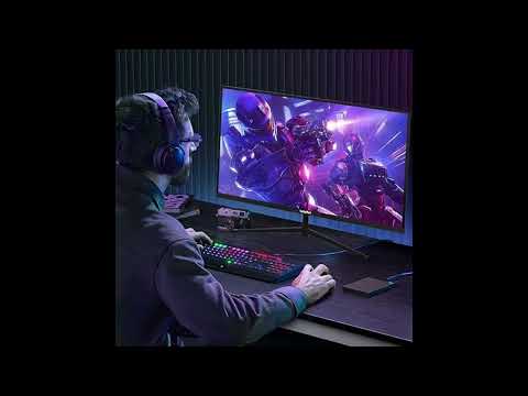 Luckyfive 27 Inch 4K UHD Monitor, Dual Mode 4K@60Hz/2K@144Hz, IPS Panel, HDR400, 99% sRGB