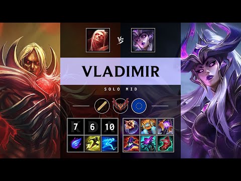 Vladimir Mid vs Syndra - EUW Grandmaster Patch 25.20