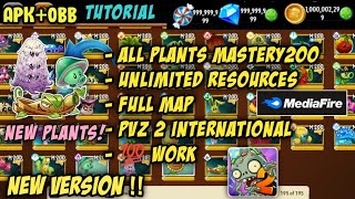 How To Get Unlimited Resources & Unlock All Plants with Mastery 200 Full Map in Plants vs Zombies 2