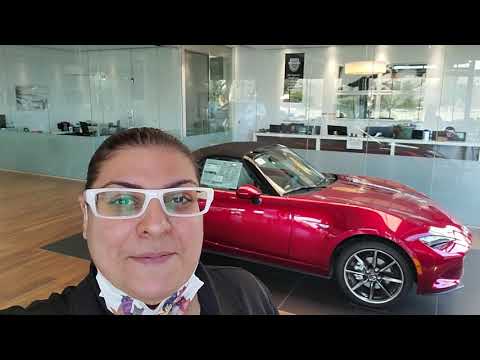 Crystal Red Mazda MX-5 Miata with unique Tan interior... Forouz at CapoMazda