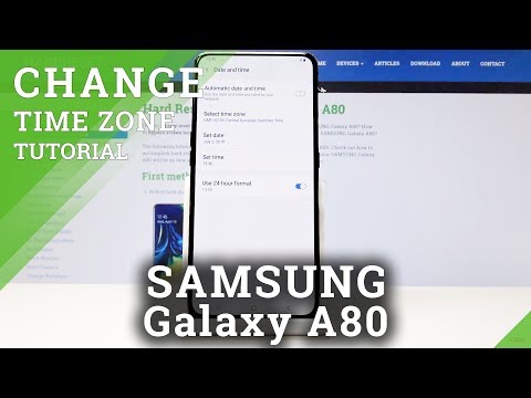 How to Change Date & Time in SAMSUNG Galaxy A80 - Set Up Time Zone