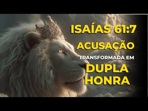 ISAÍAS 61:7 REVELA como DEUS transforma ACUSAÇÃO em DUPLA HONRA e JUSTIFICAÇÃO