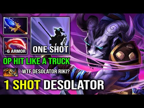 NEW 7.32c Desolator Hard Carry Riki Instant 1 Shot Enemy Brutal Juke & Dodge Dota 2