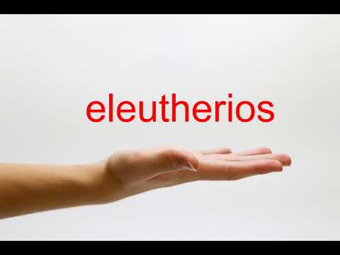 How to Pronounce eleutherios - American English