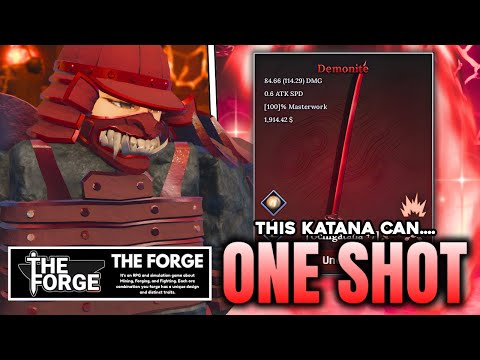 Crafting a ONE SHOT Katana | The Forge Roblox
