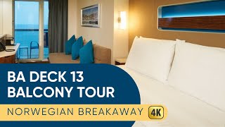 Norwegian Breakaway Balcony Stateroom Tour | Deck 13 BA Stateroom NCL Breakaway