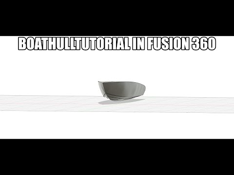 Boat hull tutorial in fusion 360