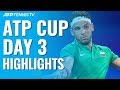Tsitsipas & Medvedev On Form; De Minaur & Dimitrov Impress | ATP Cup 2020 Day 3 Highlights