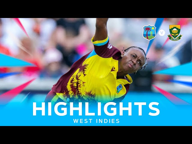 Claxton Wickets And Glasgow 53 | Extended Highlights | West Indies Women v South Africa | 1st T20I