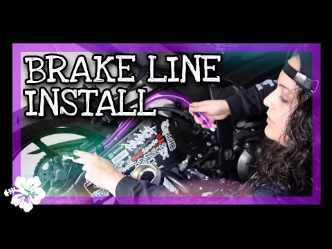 INSTALLING COREMOTO BRAKE LINES ON MY KAWASAKI NINJA ZX6R | from DUSTY to DOPE | Lei the Rogue