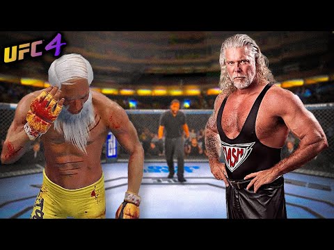 Old Bruce Lee vs  Old Kevin Nash - EA Sports UFC 4