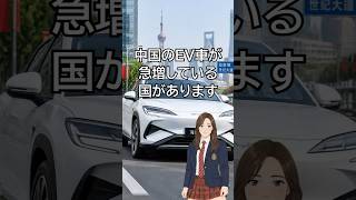 中国のEV車が急増してる国