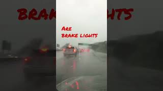 #roadhazard #drivesafe #rain #brakelight