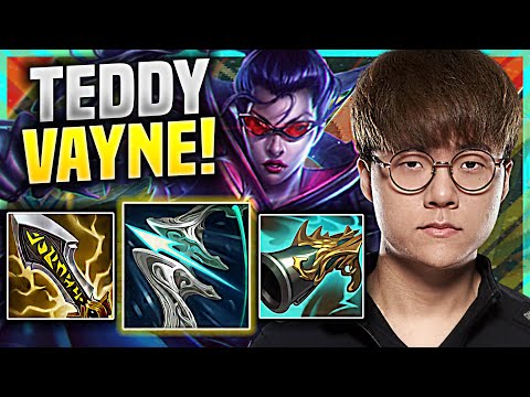 TEDDY WILL NEED TO 1v9 WITH VAYNE! - T1 Teddy Plays Vayne ADC vs Samira! | Preseason 11