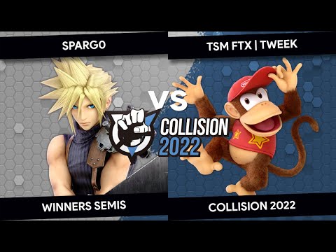 Collision 2022 - Sparg0 (Cloud) vs Tweek (Diddy Kong) - Top 8 - Winners Semis