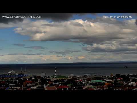 Punta Arenas, Chile En Vivo Live Cam 24/7 - WWW.EXPLORAAUSTRALIS.COM