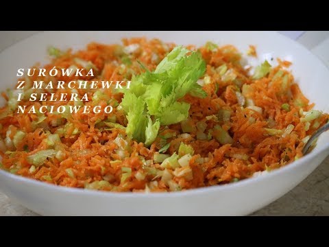 Surówka z marchewki i selera naciowego chrupka i pyszna