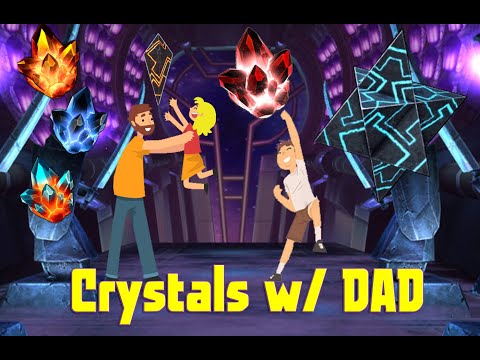 Crystals With Dad (#2) - One of each: 6 Star, 5 Star, 4 Star, Grandmaster, 3 Star, and PHC Crystal