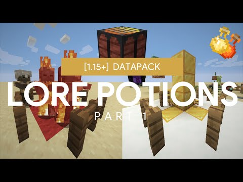 oriooon - Minecraft Datapack - Lore Potions Part 1 (Curse of the Golden Touch & Curse of the Sunlight Potion)