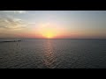 Beautiful aerial view over Bimini Bay