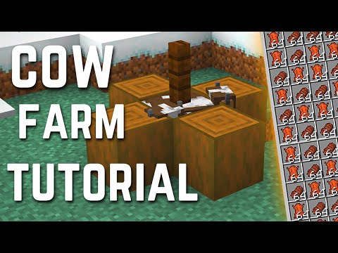 EASY COW FARM TUTORIAL - Minecraft 1.21