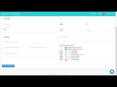 Account Settings in Zentail