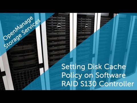 OMSS  - Setting Disk Cache Policy on Software RAID S130 Controller
