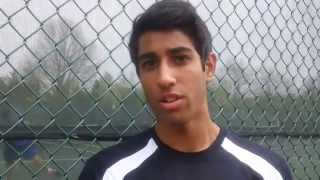 preview picture of video 'Beachwood's Karan Gill talks tennis'
