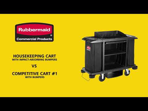 Product video for Executive Full Size Housekeeping Cart – Traditional, Black