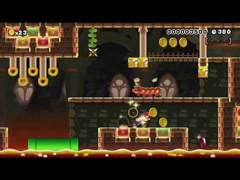WORLD 5-4　～オシャレにかざる ハナチャンとりで～ by シュン - Super Mario Maker - No Commentary 1bo