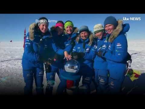 British soldiers break Antarctica crossing record | ITV News