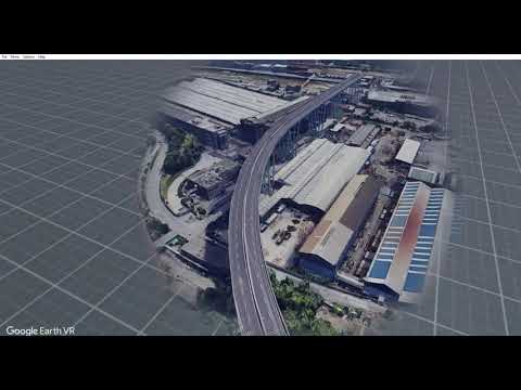 Found a disaster while flying on Google Earth VR