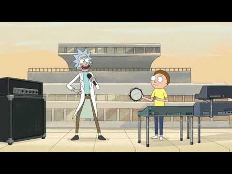 hilarious songs from #Rickandmorty. get schwifty vs raise the....whatever