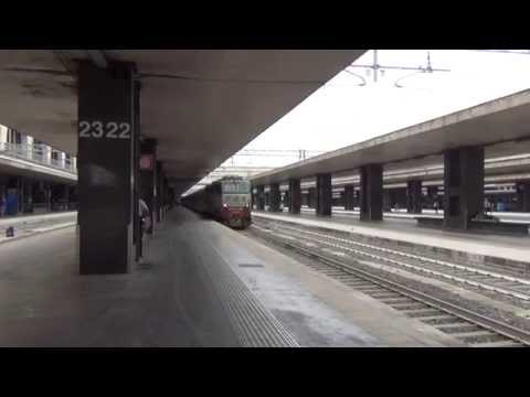 E656.058 in partenza con l' IC 518 "Tirreno" Roma Termini - Ventimiglia