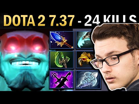 Storm Spirit Gameplay Miracle with 24 Kills and Euls - Dota 2 7.37