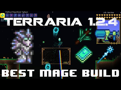 Terraria 1.2.4 - Best Mage Build/Items - All Mechanical Boss fight