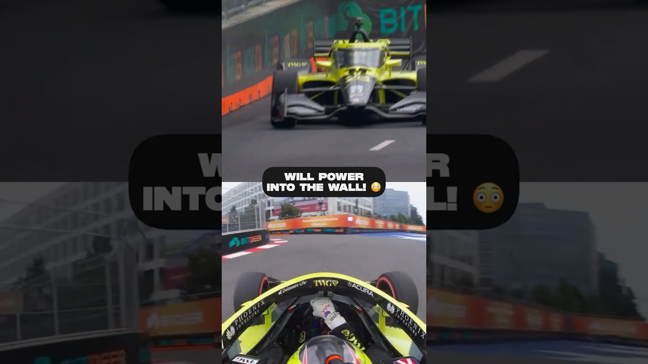 Just a little touch for Will Power 🤏 #indycar #racing
