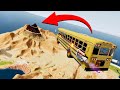 I DROVE A SCHOOL BUS OFF A MOUNTAIN! (BeamNG Drive)