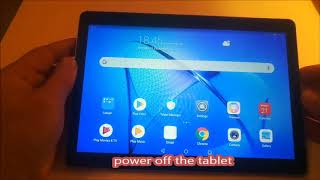 Huawei MediaPad T3 factory reset