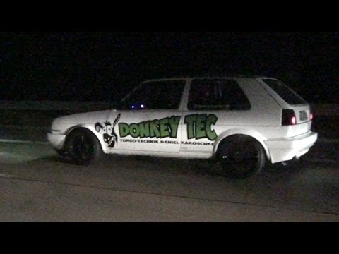 Boba Golf Mk2 16V Turbo AWD vs Donkey TEC Golf Mk2 VR6 Turbo AWD
