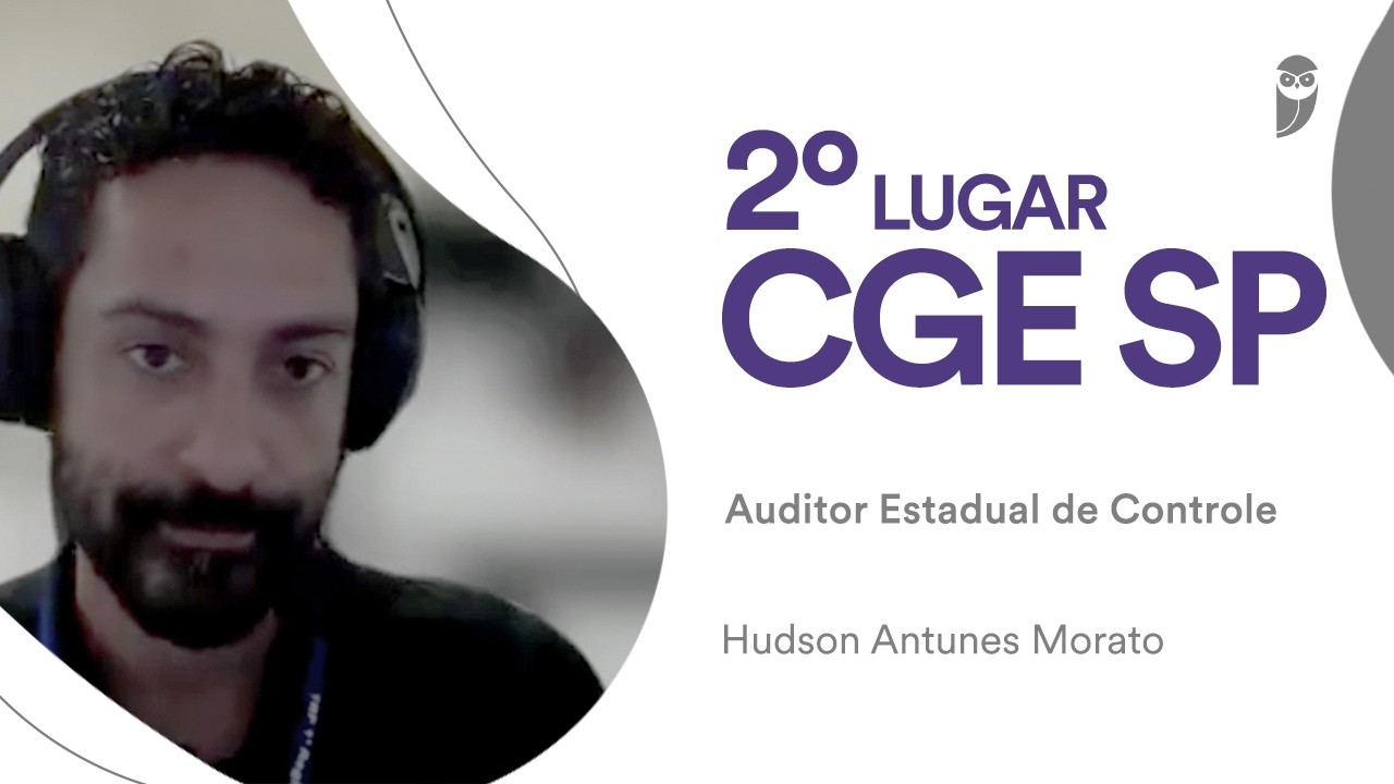 Concurso CGE SP: Hudson Morato, aprovado em 2º lugar na área de Tecnologia da Informação